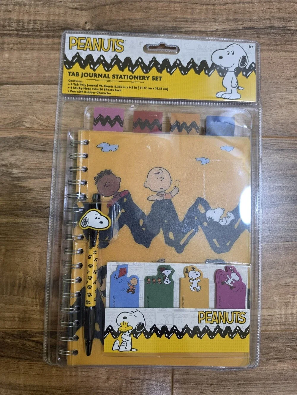 New Peanuts Tab Journal Stationery Set + Peanuts Playing Cards